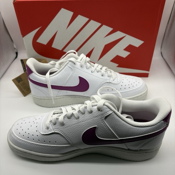 Nike Court Vision Low NN Women 9.5 Casual Shoes DH3158-500 Cactus Flower Pink - Picture 2 of 8